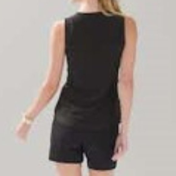 Black - White House Black Market MJ Lace Up Tank - Picture 4 of 7